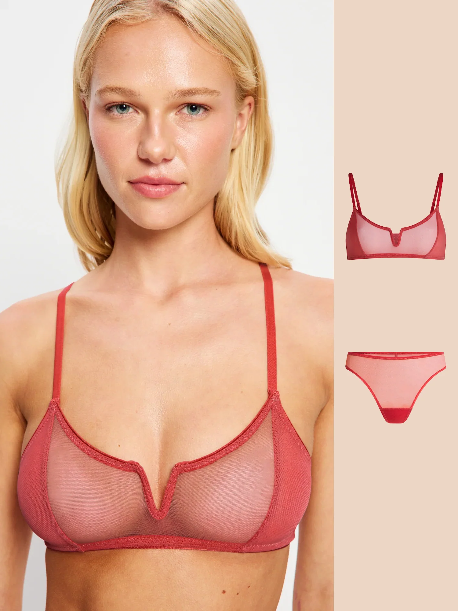 Barely There Bralette & Thong Set