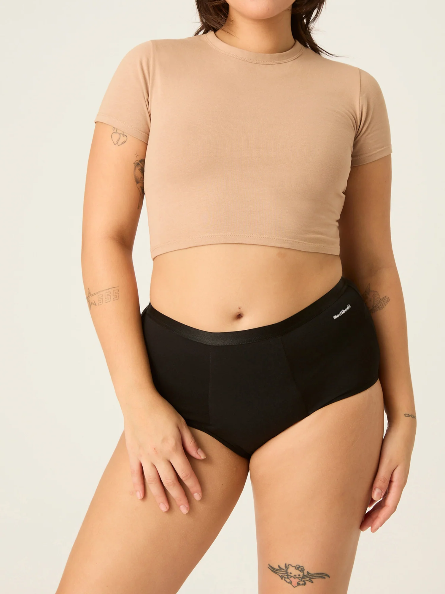 Basic Women's Ultra Leak-Proof Brief Black - Image 2