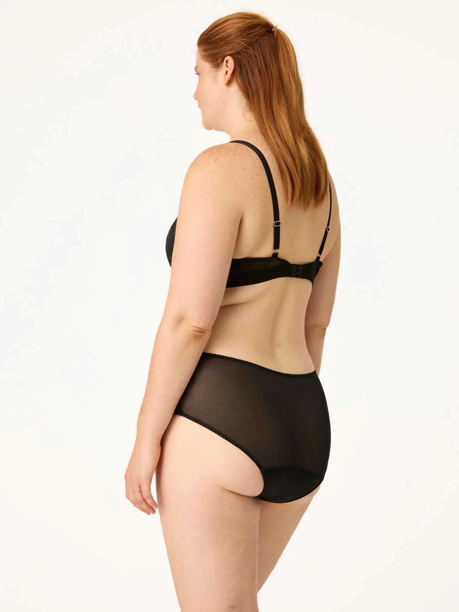 Elena Hi Waist Brief Moderate Noir Black - Image 2