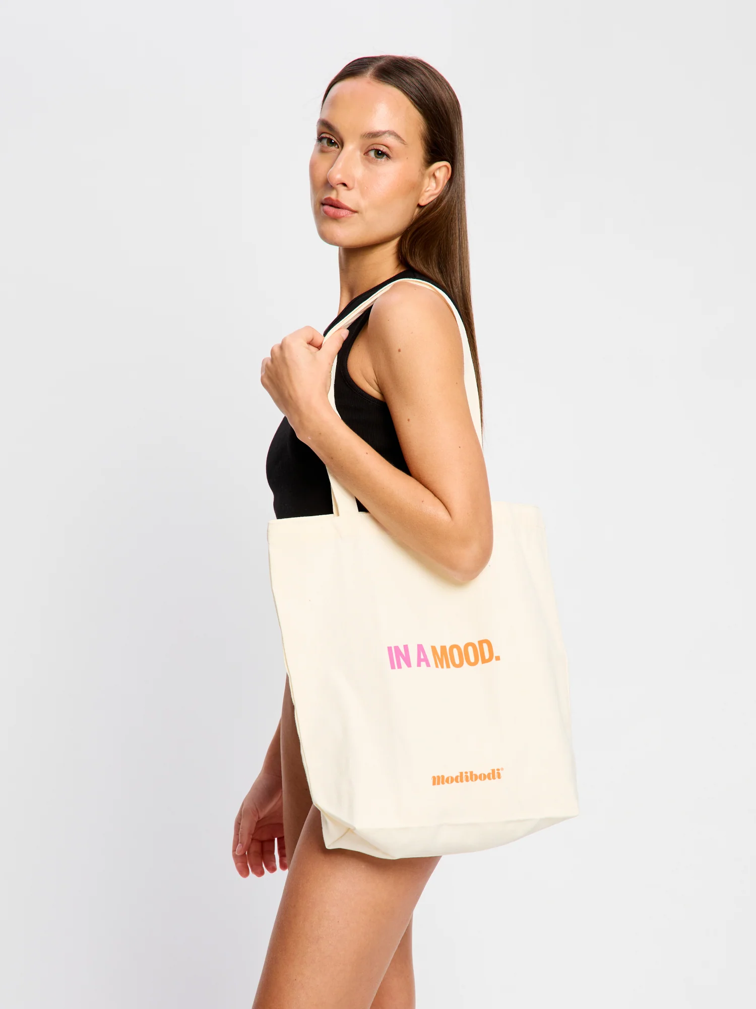In A Mood Tote Bag Natural - Image 4