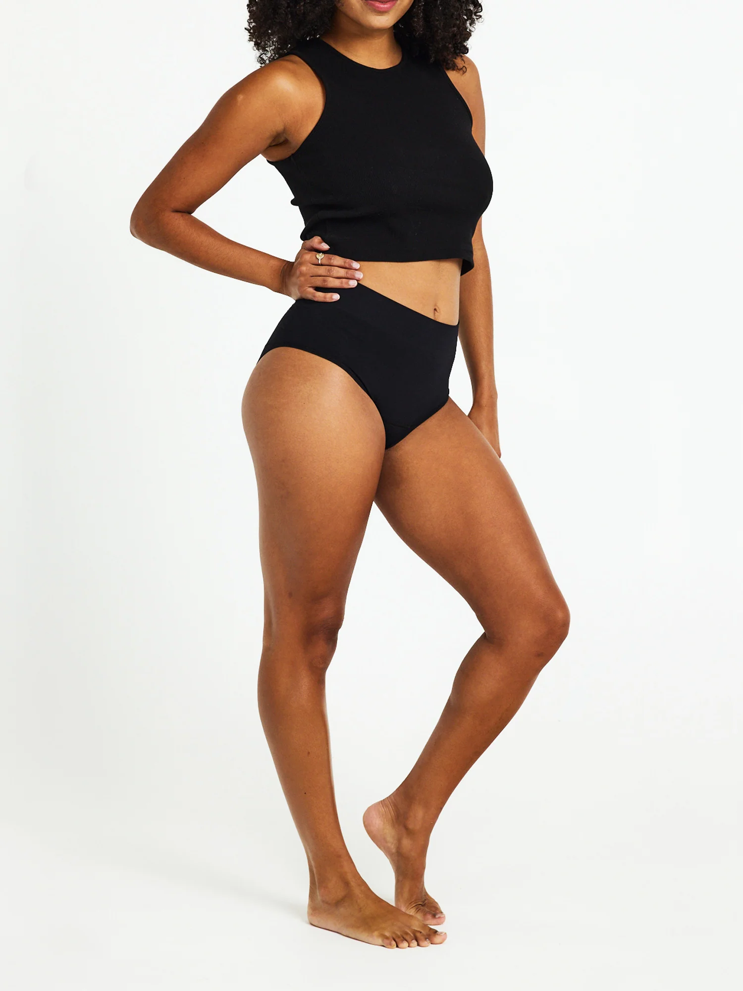 ModiComfort Seamless Full Brief Light Black - Image 3