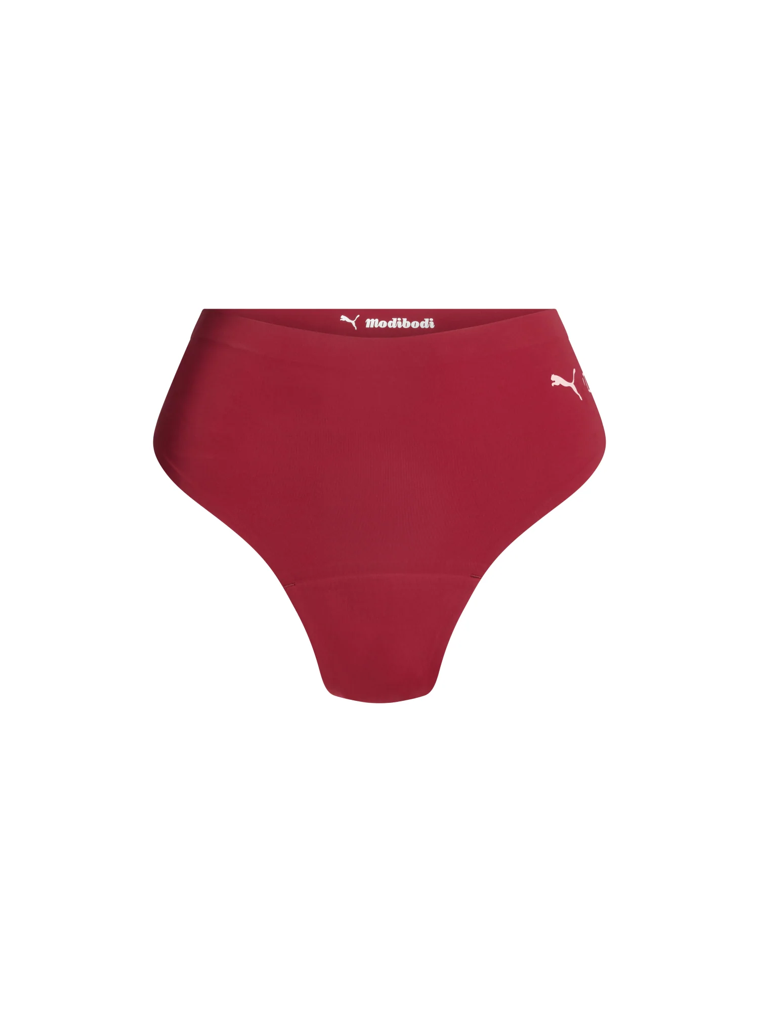 Puma X Modibodi Seamfree Active Hi Waist Cheeky Moderate Caramelised Red - Image 9