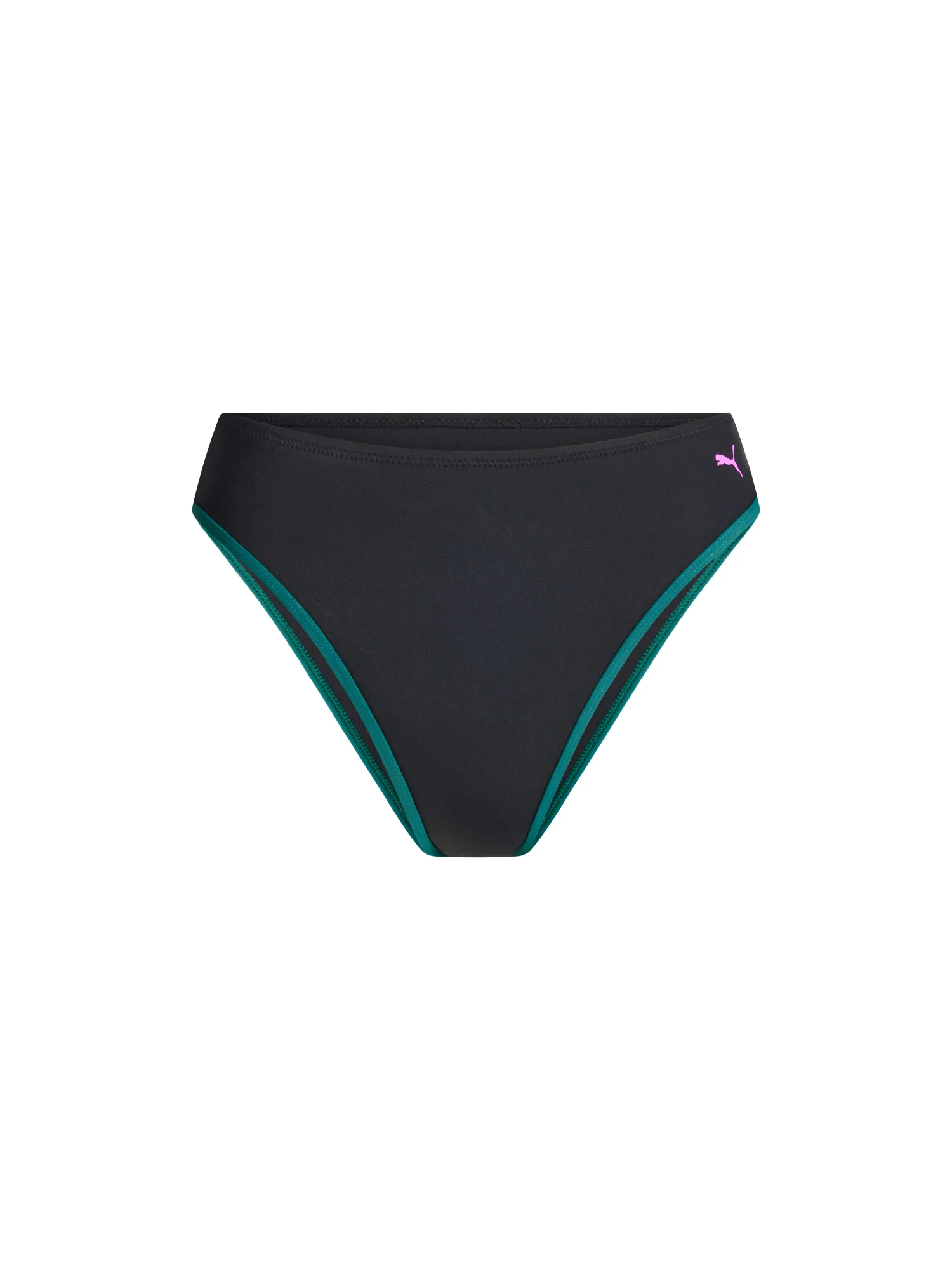 Puma X Modibodi Swimwear Hi-Leg Cheeky Bottom Super Black Orchid - Image 7