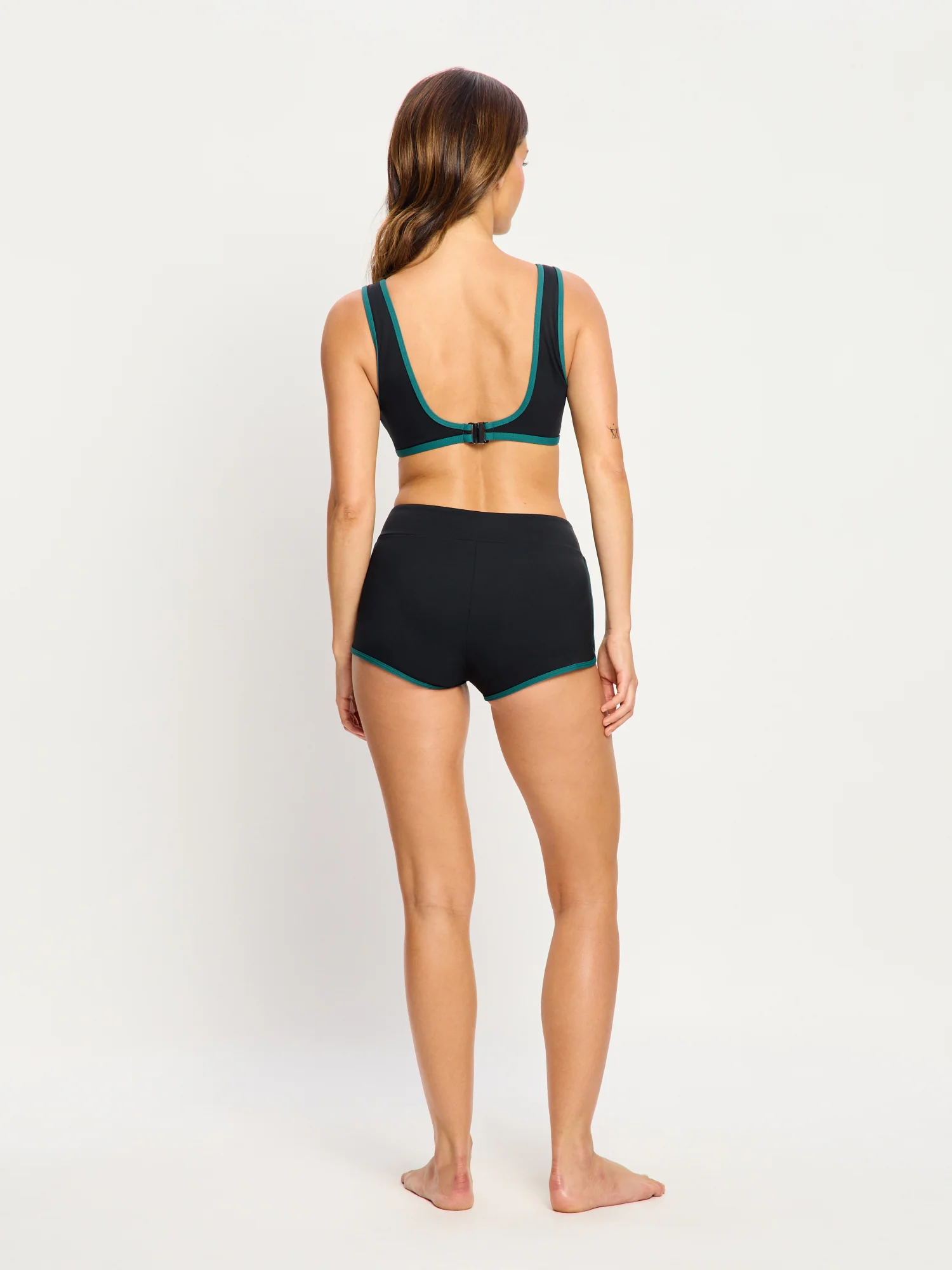 Puma X Modibodi Swimwear Scoop Bikini Top Black Orchid - Image 3