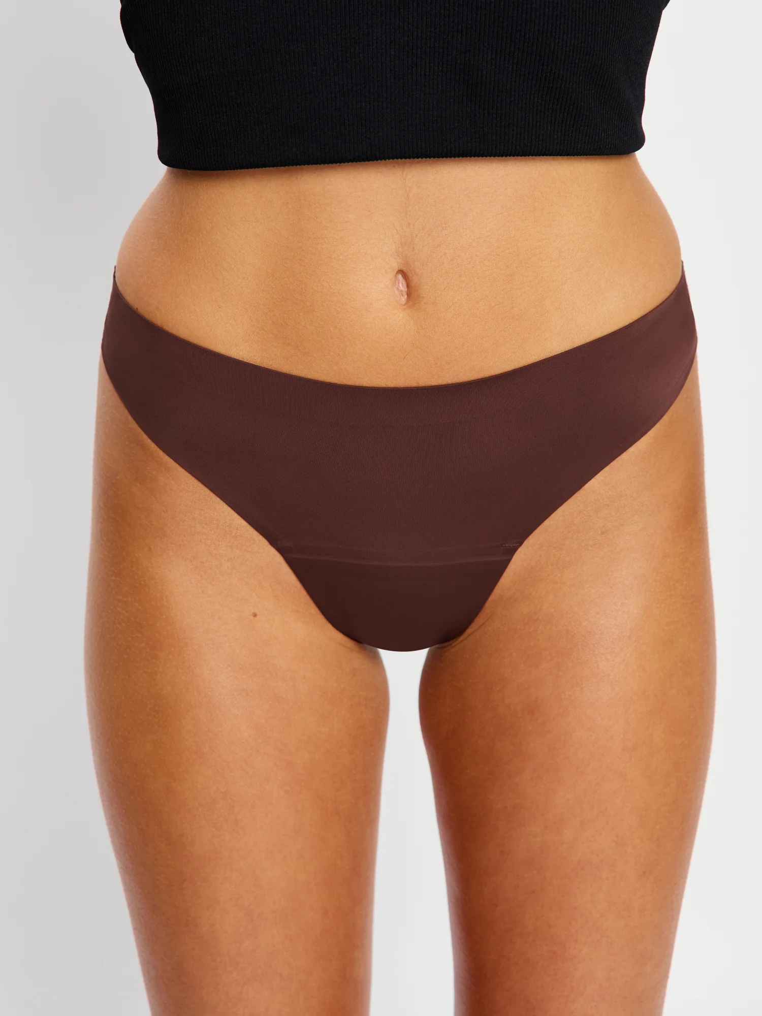 Seamfree Thong Light Cocoa Brown - Image 5