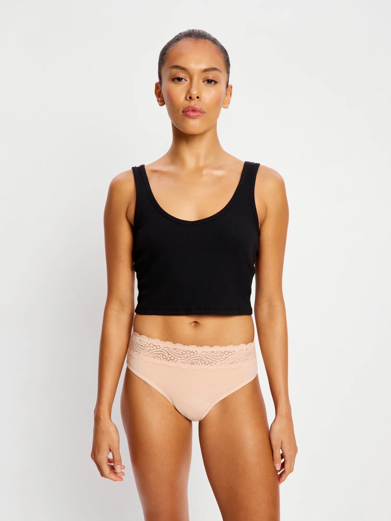 Sensual Hi Waist Bikini Light Cashew - Image 2