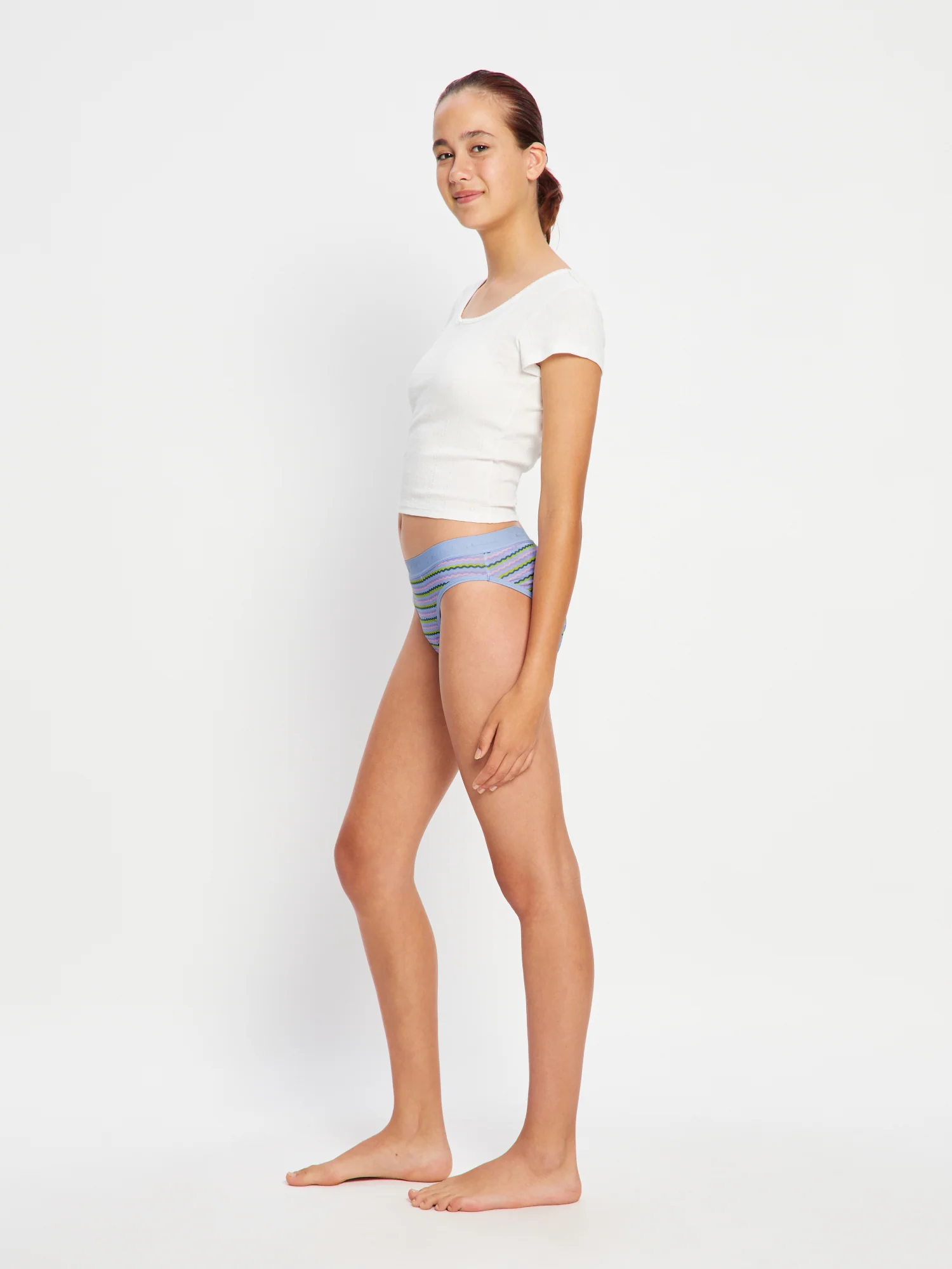 Teen Hipster Bikini Super Grapefruit Stripe - Image 4