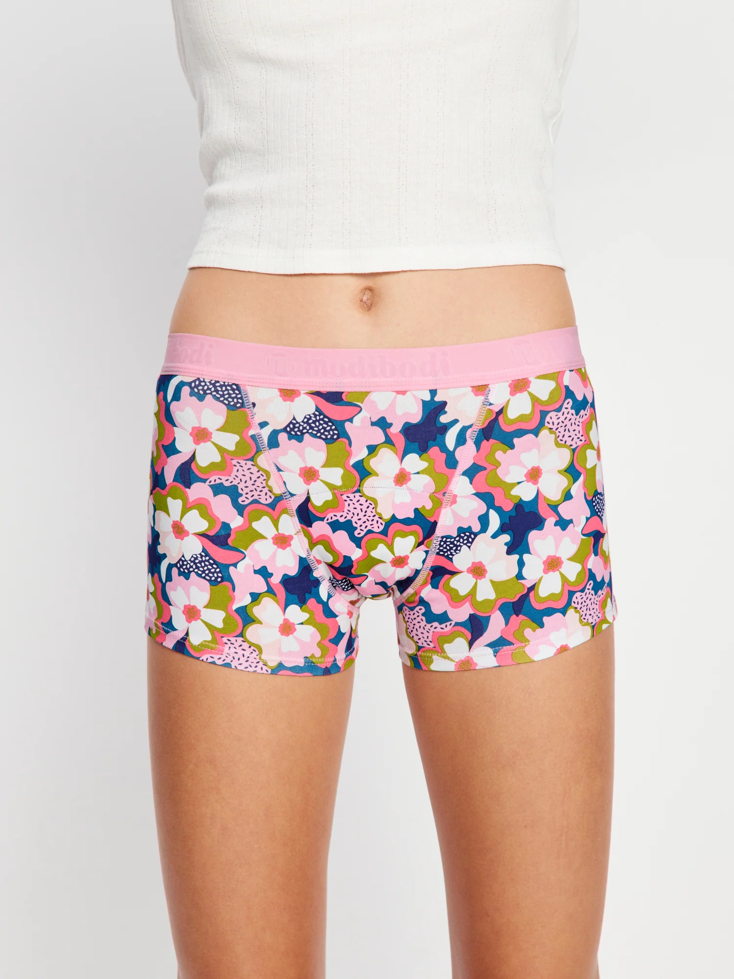 Teen Hipster Boyleg & Boyshort Twilight Jungle Pink 2 Pack - Image 3